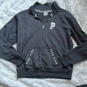 Victoria’s Secret PINK quarter zip sweatshirt with sequins